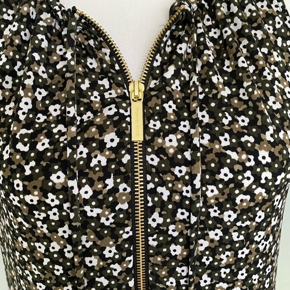 Michael Kors floral sleeveless dress w/ zip up M - Picture 10 of 11